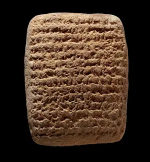 Clay tablet with cuneiform script on both sides
