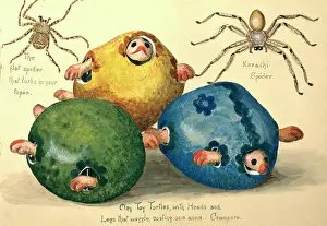 Artefact: Clay Toy Turtles and spiders