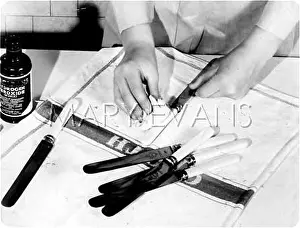 Peroxide: CLEANING KITCHEN KNIVES