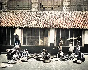 Sorting: Cleaning and sorting coffee, India