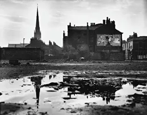 Wasteland: Cleared land in Manchester, 1961
