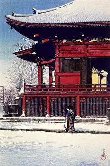 Kannon: Clearing Sky after Snow, Kannon Temple