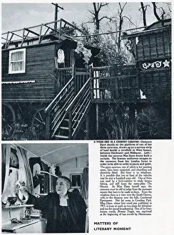 Iln - Consolidated Archive Holdings Ltd: Clemence Dane in her country caravan