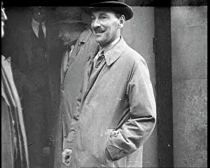 Attlee: Clement Attlee Standing Outside a Building