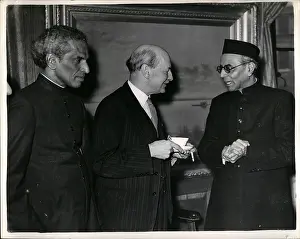 Menon: Clement Attlee with visitors from India