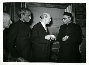 Menon: Clement Attlee with visitors from India
