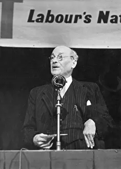 Attlee: Clement Richard Attlee giving a speech