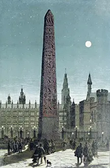Obelisks: Cleopatra's Needle, proposed position 1878