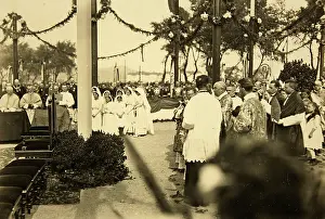 Dedications: Clergy at a dedication ceremony - About 1910
