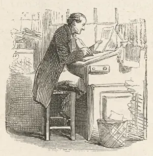 Clerks: CLERK AT HIS DESK