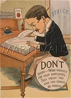Honestly: CLERK WORKING DILIGENTLY