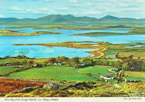 Croagh: Clew Bay from Croagh Patrick, County Mayo, Ireland