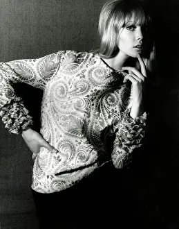 Client: John Craig - Printed blouse - Model: Pattie Boyd