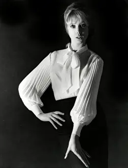 Pleated: Client: John Craig - White Blouse - Model: Pattie Boyd