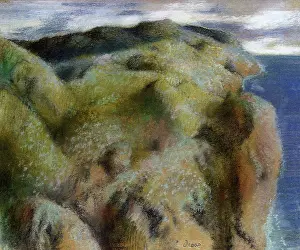Azure: Cliff View of the Sea, by Degas