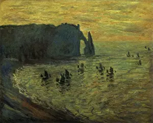 Penetrate: Cliffs at Etretat, by Monet