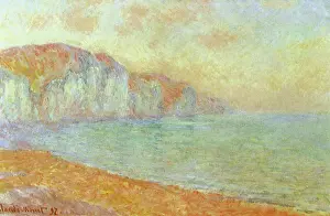 Seashores: Cliffs at Pourville: Morning, by Monet