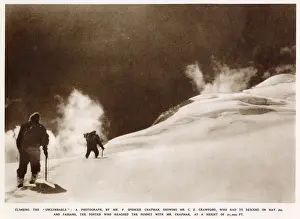 Bhutan: Climbers on Chomolhari, Bhutan, May 1937