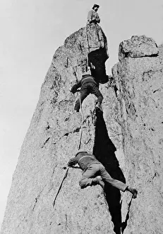 Pinnacle: Climbers on the Mont Blanc, 1908