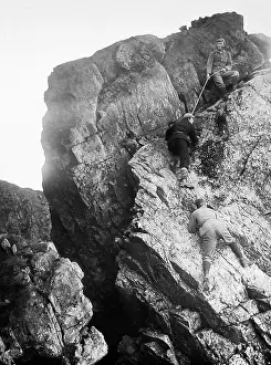 Ghyll: Climbing Deep Ghyll Pillar, lake District