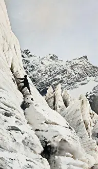 Thecolourisedpic: CLIMBING MOUNT BAKER