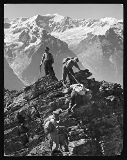 Climbers: CLIMBING A RIDGE 1930S