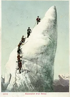 The Andrew Jenkins Collection: Climbing a Serac in the Alps