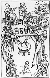 Infirmary: Clinical medicine class, 1491
