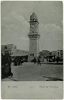 Clocktower: The clock tower of Bab al-Faraj, Aleppo, Syria