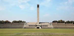 Olympiagelande: Clock tower, Olympiapark Berlin, Berlin, Germany