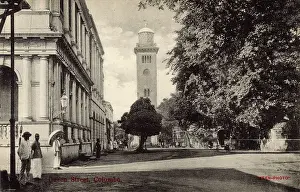 Triglyphs: Clock tower, Queen Street, Colombo, Ceylon (Sri Lanka)