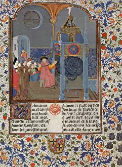 1300s: The Clock of Wisdom, Illuninated Manuscript