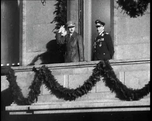 Garlands: A Close Up of Adolf Hitler, the German Leader
