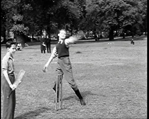 Stumps: A Close Up of Boys Playing Cricket With A Batsman