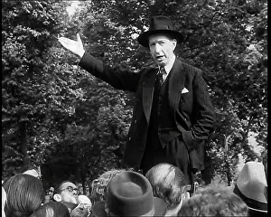 Trouser: A Close Up of a British Man in Dark Suit and