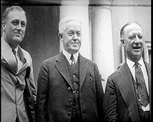 Democrat: Close Up of Franklin D. Roosevelt Standing