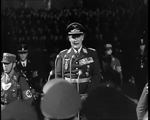 Lehrter: A Close Up of Herman Goering Giving a Speech