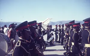 The British Caribbean History Collection: Close up of Omani guards on parade