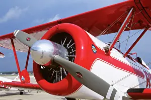 Smt001: Close Up Of Propeller On Boeing Pt-17 Stearman Airplane