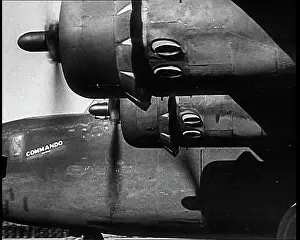 Consolidated: Close Up of Propellers of a Consolidated B-24