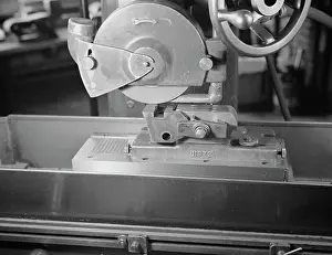 Accuracy: Close-up of grinder converted from production