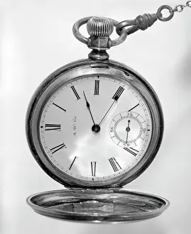 Numeral: Close-up of open pocket watch