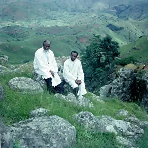 Shembe: The same close up. Shembes own sleeping hut for the