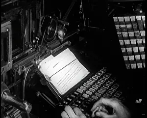 Typesetting: Close View of the Operation of a Newspaper
