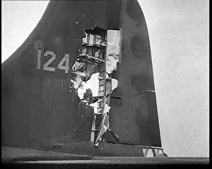 Structural: Close View Of Structural Damage To A Lancaster