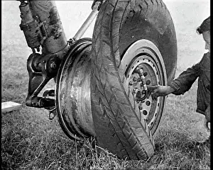 Structural: Close View Of Structural Damage To A Lancaster