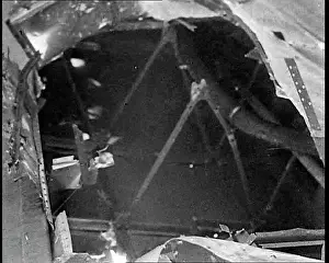 Structural: Close View Of Structural Damage To A Lancaster