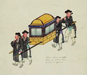 Palanquin: Closed chair of upper classes of nobles - used by men & wome