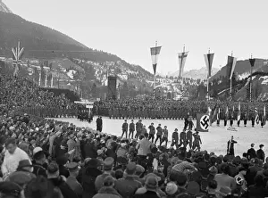 Partenkirchen: Closing ceremony of the Olympic games at Garmisch-Partenkirc