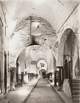 Bazar: Cloth, fabric, bazar, bazaar, probably Tunis, Tunisia